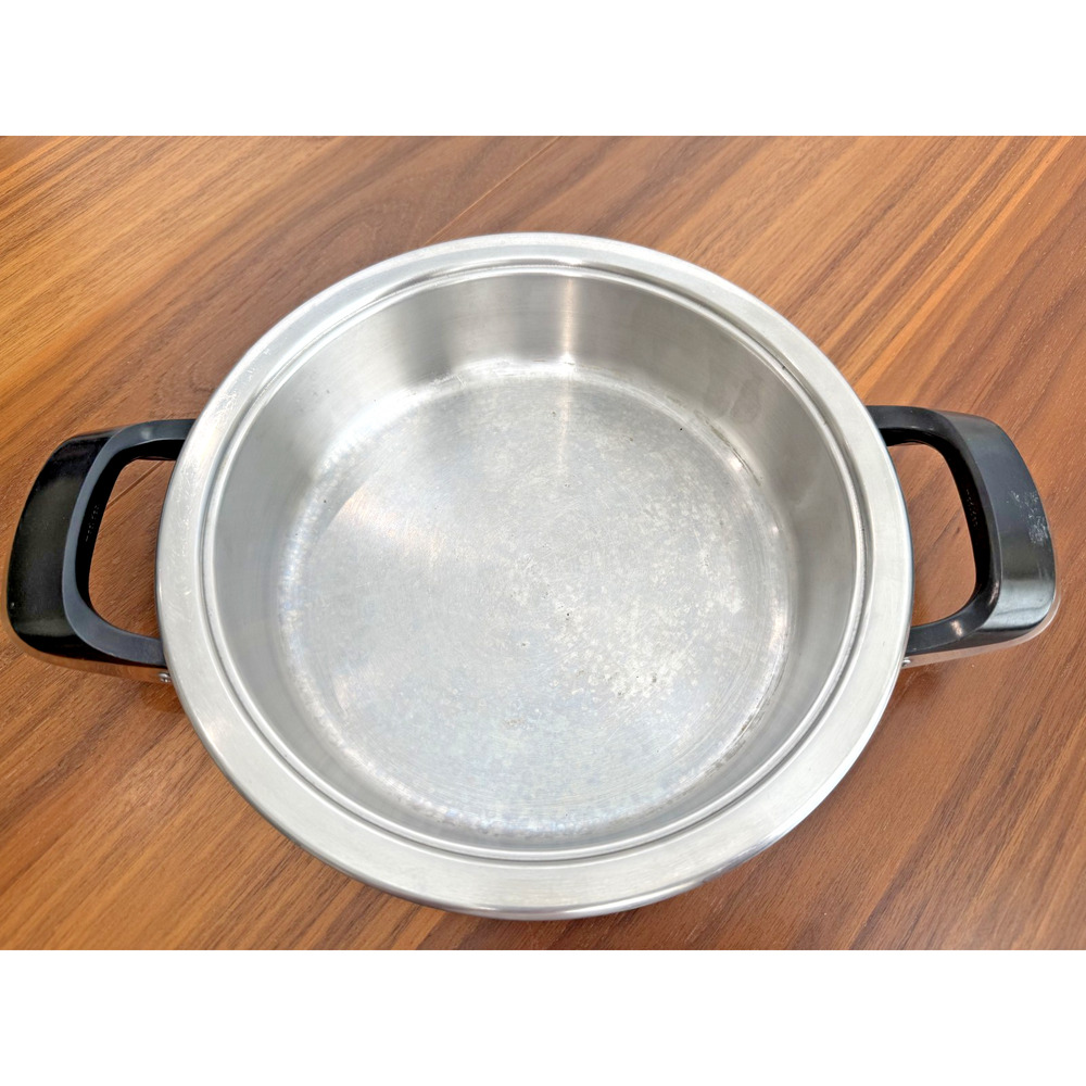 Vintage AMC Saute Chef Pan RARE Pat Reg 8090 Heavy Aluminum Stainless Steel 1.5L